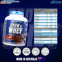 International Protein Grow A Whey – High-Quality Australian Whey Protein for Muscle Growth, Recovery & Easy Digestion