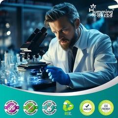 Humming Herbs EAA with Leucine, L-Isoleucine, L-Valine, L-Lysine, DL-Methionine, L-Threonine, L-Phenylalanine, 90 Capsules 7-in-1 Formula