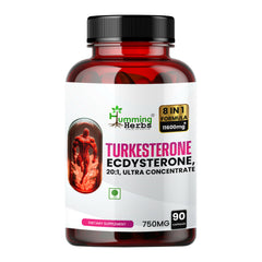 Humming Herbs Turkesterone Ecdysterone Ajuga Turkestanica Supplement with Tongkat Ali Horny Goat weed & maca