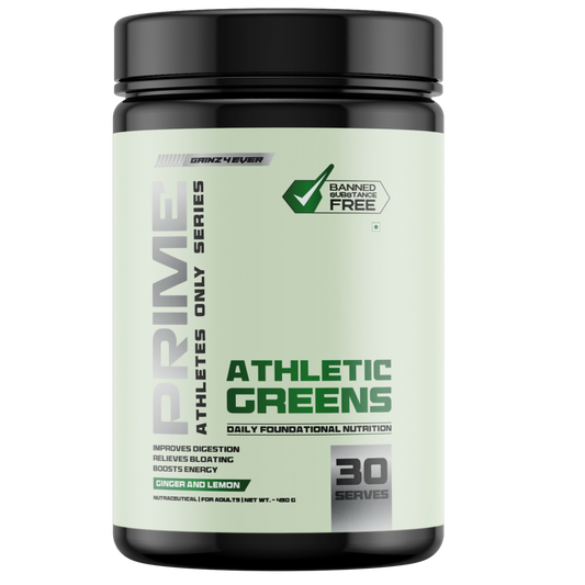 Gainz4Ever Prime Athletic Greens Daily Foundational Nutrition for Digestion, Energy & Overall Wellness