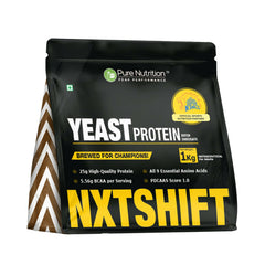 Pure Nutrition Yeast Protein Powder 1kg, | 25g Plant Protein, 5.56g BCAA, All 9 Essential Amino Acids | Vegan, Dairy-Free Protein Supplement for Muscle Recovery