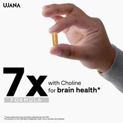 UJANA Choline with Myo-Inositol, L-Theanine, Zinc, Vitamin B6, Vitamin B12 & Vitamin D3 – 1150 mg Formula – 90 Vegetarian Capsules – 45 Day Pack
