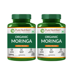 Pure Nutrition Moringa 1200mg 120 Veg Tablets | Rich in Antioxidants, Vitamins & Minerals | Supports Healthy Digestion, Immunity, Energy Levels & Detox | Superfood Supplement for Men & Women