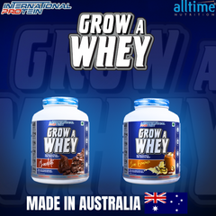 International Protein Grow A Whey – High-Quality Australian Whey Protein for Muscle Growth, Recovery & Easy Digestion