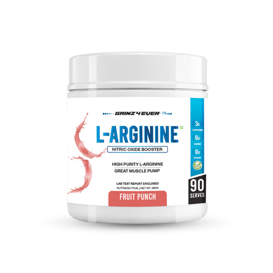 Gainz4Ever L-Arginine Powder, 360g (90 Servings) | 3g L-Arginine Per Serving | Supports Nitric Oxide Production, Muscle Pump, Endurance & Exercise Performance