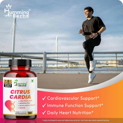 Humming Herbs Citrus Cardia 5 in 1 Formula with Red Yeast Rice, Resveratrol, Olive Leaf, Niacin & Piperine , 90 Capsules