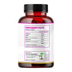Humming Herbs Urolithin A Complex – 250 mg Urolithin A with CoQ10, PQQ, Resveratrol & Vitamin D3 – 5in1 Mitochondrial & Cellular Energy Support – Vegan, Non-GMO