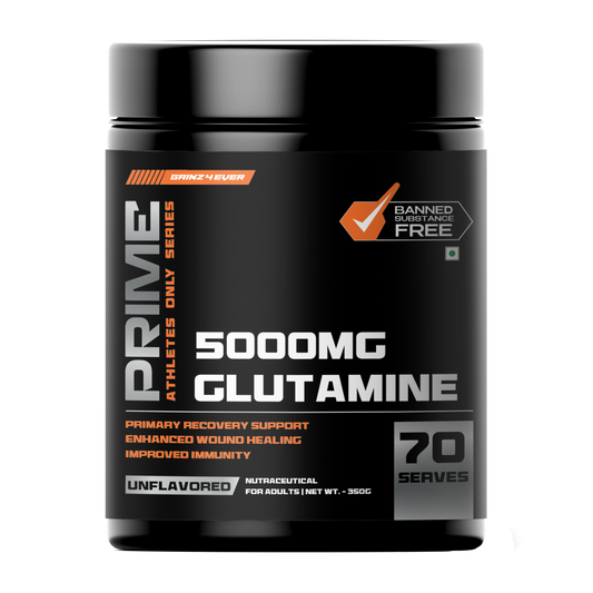 Gainz4Ever PRIME 5000mg Glutamine Powder Athletes Only Series Primary Recovery Support Enhanced Immunity Banned Substance Free Pro