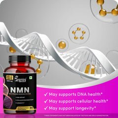 Humming Herbs NMN Pure Supplement 1000mg – Nicotinamide Mononucleotide for Cellular Energy, DNA Repair & Longevity – 90 Capsules