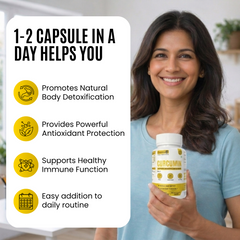 Eternell® Curcumin Capsules | With Turmeric Blend | Supports Immunity, Antioxidant Defense & Joint Health | 60 Capsules