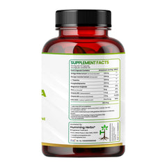Humming Herbs Ginkgo Biloba with Bacopa, L-Theanine, Phosphatidylserine, Vitamin B6, B12, Magnesium, Folic Acid & Zinc | 9-in-1 Daily Nutrition Blend