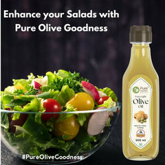 Pure Nutrition Extra Light Olive Oil - 500ml|Cold Pressed & 100% Pure|Ideal for Deep Frying,Low Heat Indian Cooking & Salad Dressing|Imported from Spain|Great for Skin,Hair & Overall Wellness