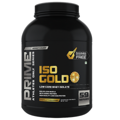 Gainz4Ever Prime ISO Gold Whey Protein Isolate with Added Enzymes for Lean Muscle Growth, Recovery & Strength Support