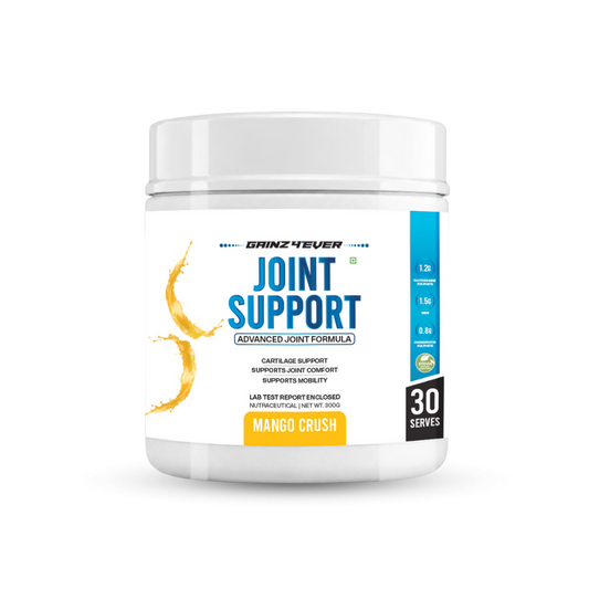 Gainz4Ever Joint Support | Glucosamine Sulphate, MSM & Chondroitin Sulphate | Advanced Joint, Cartilage & Mobility Support Formula | Mango Crush Flavour | 30 Servings | 300g