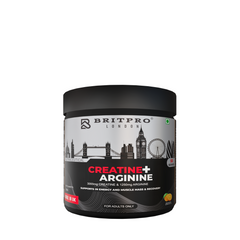 BRITPRO London® Creatine + Arginine | Strength, Pump & Endurance Booster | NO Support, Muscle Growth & Fast Recovery Formula
