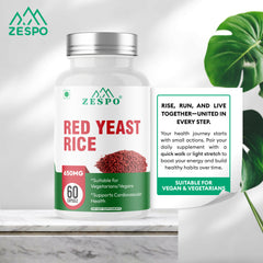 Zespo Red Yeast Rice 650mg with CoQ10 - 60 Vegetarian Capsules