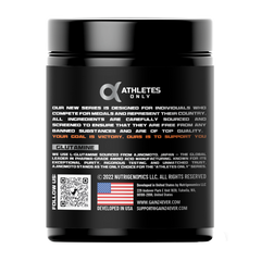 Gainz4Ever PRIME 5000mg Glutamine Powder Athletes Only Series Primary Recovery Support Enhanced Immunity Banned Substance Free Pro
