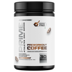 Gainz4Ever Prime Preworkout Coffee with Adaptogenic Mushrooms for Energy, Focus & Gut Health Support