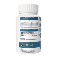 Eternell® Magnesium Glycinate Capsules | 200 MG Magnesium Bisglycinate | Supports Relaxation, Sleep & Bone Health | 60 Capsules
