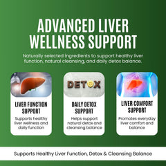 Eternell Liver Cleanse Capsules 650 mg | Herbal Liver Support Supplement for Detox & Cleanse | 60 Capsules