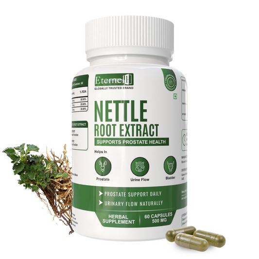 Eternell® Nettle Root Extract Capsules | 250 MG Nettle Root Extract | Supports Prostate Health, Urinary Flow & Bladder Wellness | 60 Capsules