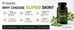 Detonutrition Super Skin – Blood Purifier & Skin Health Capsules (60 Capsules)