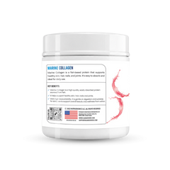 Gainz4Ever Marine Collagen Powder, 325g (25 Servings) | 12g Marine Collagen & 11g Protein Per 13g Serving | With Vitamin C & Digestive Enzymes | Supports Skin, Hair, Nails & Joint Health