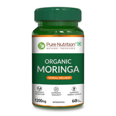 Pure Nutrition Moringa 1200mg| Rich in Antioxidants, Vitamins & Minerals | Supports Healthy Digestion, Immunity, Energy Levels & Detox | Superfood Supplement for Men & Women