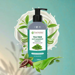 Pure Nutrition Tea Tree Anti-Dandruff Conditioner, 200ml | With Salicylic Acid & Zinc Pyrithione | Sulphate & Paraben Free | Controls Flakes & Itching | For All Hair Types