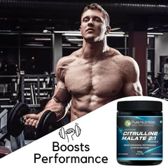 Pure Nutrition L-Citrulline Malate 2:1 Powder 100g , 33 Servings | 100% Pure & Unflavoured | Boosts Stamina, Enhances Performance, Speeds Muscle Recovery & Reduces Fatigue | Ideal Pre-Workout for Men & Women