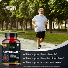 Humming Herbs Nattokinase+ 8-in-1 Formula – Heart Health Support with CoQ10, Resveratrol, Astaxanthin, Grape Seed Extract, Magnesium, Vitamin K2 & D3 – 1006mg | 90 Capsules