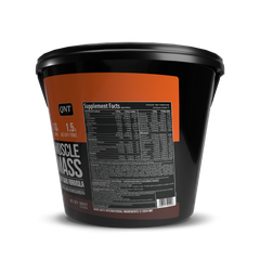 QNT Muscle Mass 3000 | Weight Gainer and Muscle Gainer Supplement (18g Protein, 1.5g Dietary Fibre, 110g Carbs) Per Serve