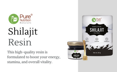 Pure Nutrition Himalayan Shilajit Resin | Premium Himalayan Shilajit Rich in Fulvic Acid & Trace Minerals | Supports Energy, Stamina, Strength & Vitality | Pure Ayurvedic Resin | 20g