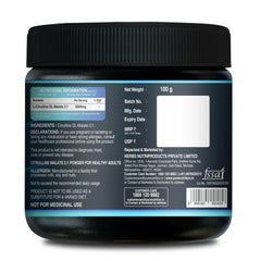 Pure Nutrition L-Citrulline Malate 2:1 Powder 100g , 33 Servings | 100% Pure & Unflavoured | Boosts Stamina, Enhances Performance, Speeds Muscle Recovery & Reduces Fatigue | Ideal Pre-Workout for Men & Women