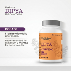 Vedistry® DIPYA IBS Care Tablet | Clinically Tested Relief for IBS Symptoms | 60 Tablets