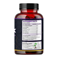 Humming Herbs Pine Bark 1200mg - 6-in-1 Formula With Lions Mane, Turmeric, Alpha Lipoic Acid, Ashwagandha, Curcumin,Black Pepper 60 Capsules