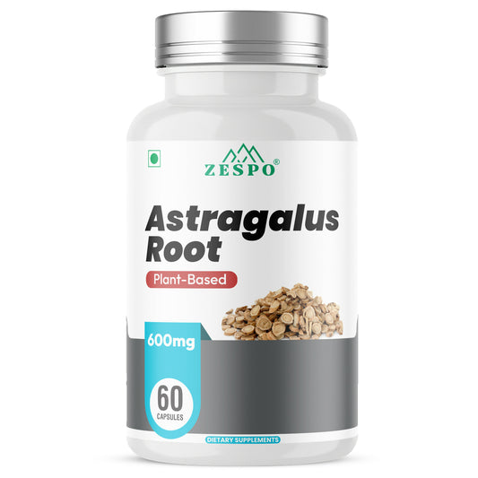 ZESPO® Astragalus Root Extract Capsules | 600 mg | 10:1 Extract | Plant-Based Dietary Supplement | 60 Vegetarian Capsules