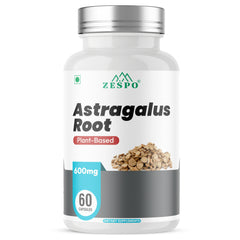 ZESPO® Astragalus Root Extract Capsules | 600 mg | 10:1 Extract | Plant-Based Dietary Supplement | 60 Vegetarian Capsules