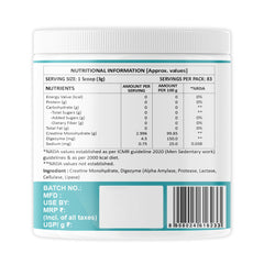 Weoliv Micronised Creatine Monohydrate Powder | Supports Muscle Strength & Recovery | Unflavoured | 3g Creatine/Serve | 250g