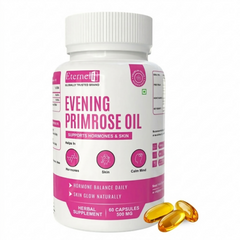 Eternell Evening Primrose Oil – Supports Hormones & Skin (500 mg, 60 Capsules)
