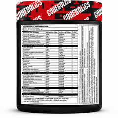 Corebolics XPLODE Black Series Pre-Workout | Supports Energy, Focus, Strength & Muscle Pumps