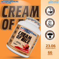 International Protein® Cream of Rice Powder | Premium Rice Cereal | 22.3g Clean Carbs & Easy Digesting | Supports Muscle Recovery & Daily Energy | 66 Servings | 2kg (Milk Chocolate)