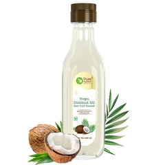 Pure Nutrition Virgin Coconut Oil 500ml Pet Bottle | Cold Pressed, 100% Pure & Unrefined | Extracted from A1 Grade Coconut Milk | Good for Hair Growth, Skin, Baby Massage & Cooking | Reduce Hair-fall