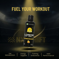 Pure Nutrition L-Carnitine Liquid 3300mg – 450ml | Valencia Orange Flavour | Pre & Post Workout Supplement for Men & Women | Supports Fat Metabolism, Energy & Performance | Sugar-Free