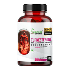 Humming Herbs Turkesterone Ecdysterone Ajuga Turkestanica Supplement with Tongkat Ali Horny Goat weed & maca