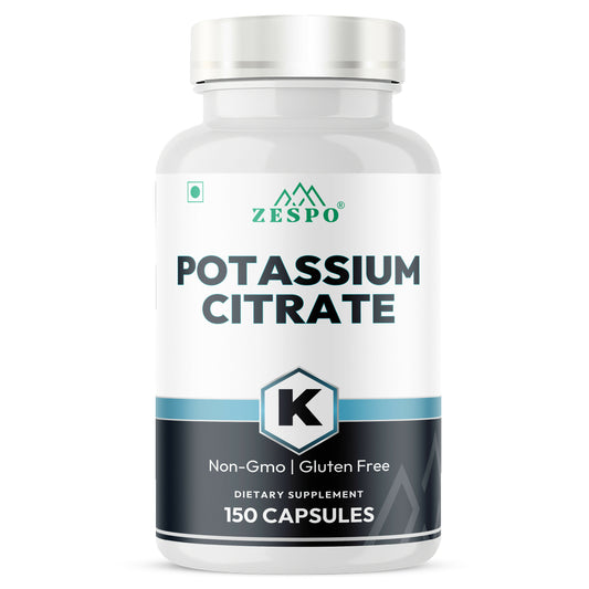 ZESPO® Potassium Citrate | Non-GMO & Gluten-Free | Dietary Supplement | 150 Vegetarian Capsules