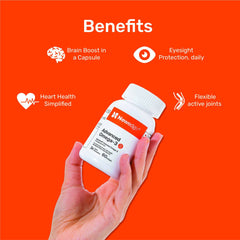 NewEdge |Advanced Omega-3 with MaxSimil® Technology. |Supports Heart, Brain, Eye & Joint Health. 3X Better Absorption. Easy-to-Swallow Softgels.
