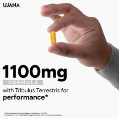 UJANA Tribulus Terrestris 1100mg | Standardized to 45% Saponins | Vegetarian Capsules | 90 Capsules | 45 Day Pack