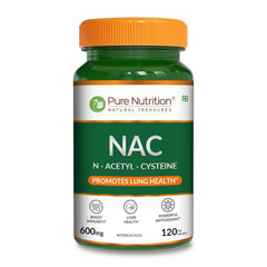 Pure Nutrition NAC (N-Acetyl L-Cysteine) 600mg - 120 Veg Capsules | Powerful Antioxidant Support for Immunity, Lung & Respiratory Health | Enhances Liver Detox, Reduces Oxidative Stress, Boosts Cellular Health for Men & Women