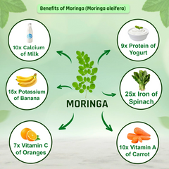 Pure Nutrition Moringa 1200mg 120 Veg Tablets | Rich in Antioxidants, Vitamins & Minerals | Supports Healthy Digestion, Immunity, Energy Levels & Detox | Superfood Supplement for Men & Women